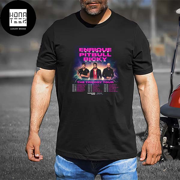 Enrique Iglesias World Tour 2023 Merch, Vintage Album The Trilogy Tour 2023  Tickets Tee, Enrique Iglesias Pitbull Ricky Martin T Shirt - teejeep