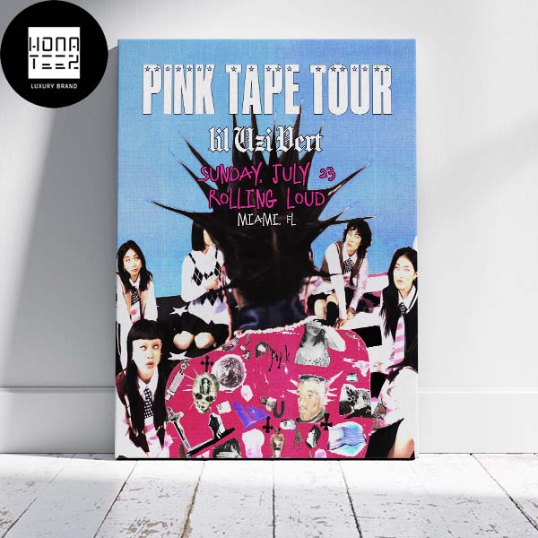 Lil Uzi Vert Pink Tape New Album Home Decor Poster Canvas - Mugteeco