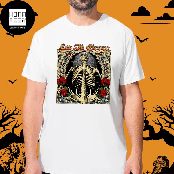 Grateful Dead Let It Grow Skull And Roses Fan Gifts Halloween