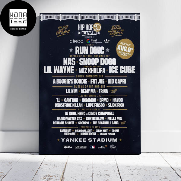 Hip Hop 50 Live Yankee Stadium New On The Day It Began In The Bronx Where  It All Started Friday August 11th Fan Gifts Classic T-Shirt - Honateez