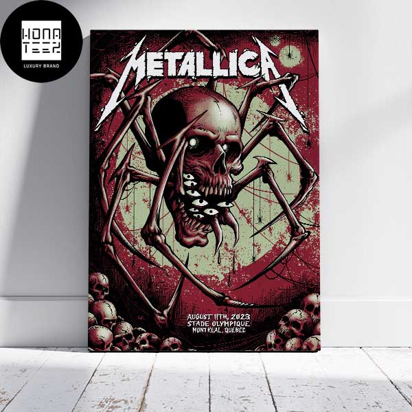 Metallica The Exclusive Colorway Of Official Pop-Up Shop Poster For St Louis  North American Tour 2023 Home Decor Poster Canvas - Horusteez