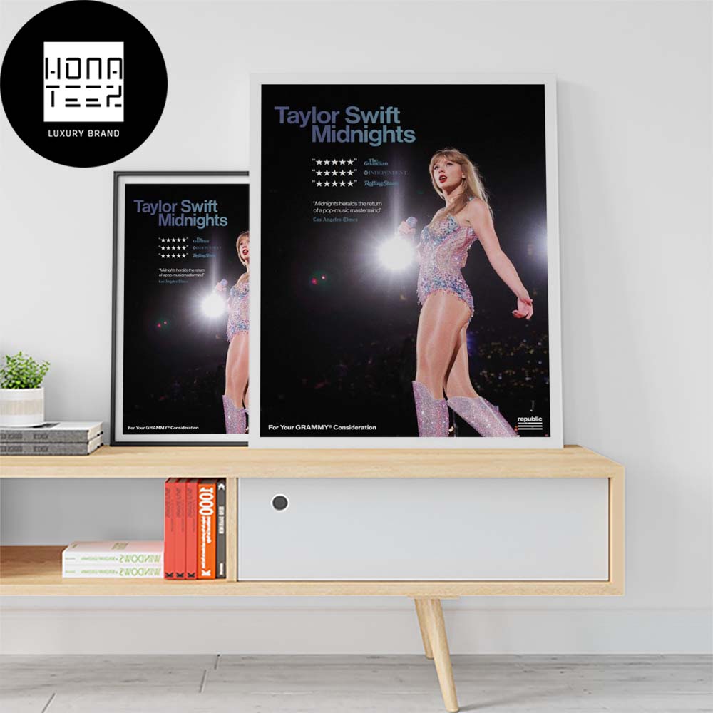 Taylor Swift For Consideration Banner For The 2024 Grammys Home