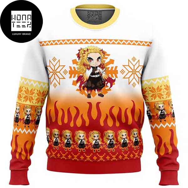 Chibi Christmas Haganezuka Hotaru Demon Slayer Ugly Christmas Sweater