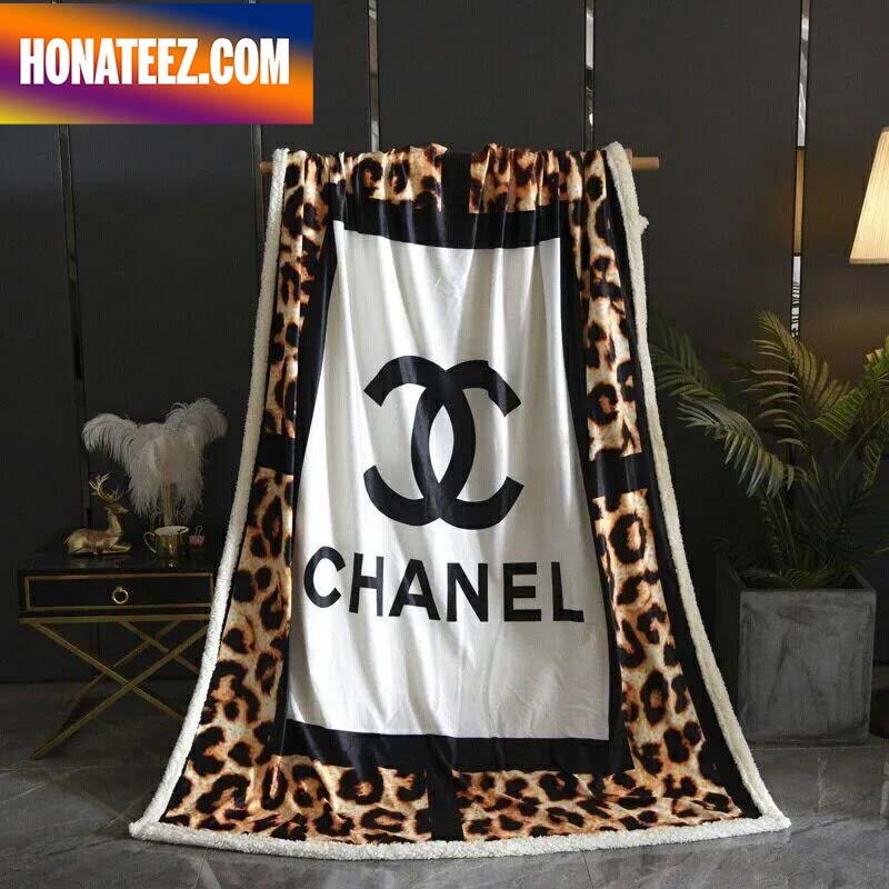 Chanel Leopard Pattern Luxury Brand Premium Quilt Blanket