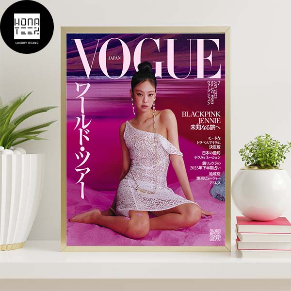 BlackPink Jennie Poster The July 2023 Of Vogue Japan Home Decor ...