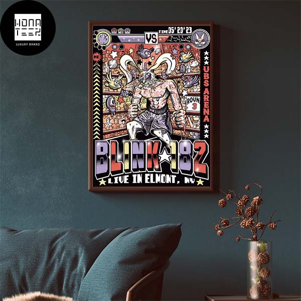 Blink-182 Live In Elmon Poster Canvas