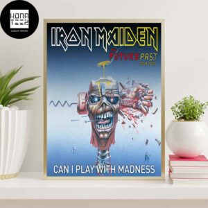 Iron Maiden Can I Play With Madness The Future Pass Tour 2023 Home Decor Poster Canvas