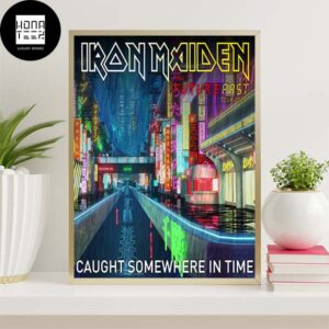 Iron Maiden Caught Some Where In Time The Future Pass Tour 2023 Home Decor Poster Canvas