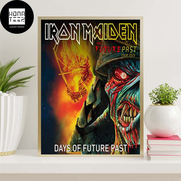 Iron Maiden Days Of Future Past The Future Pass Tour 2023 Home Decor Poster Canvas