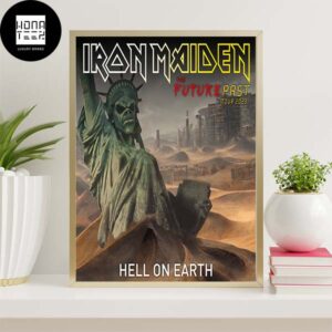 Iron Maiden Hell On Earth The Future Pass Tour 2023 Home Decor Poster Canvas