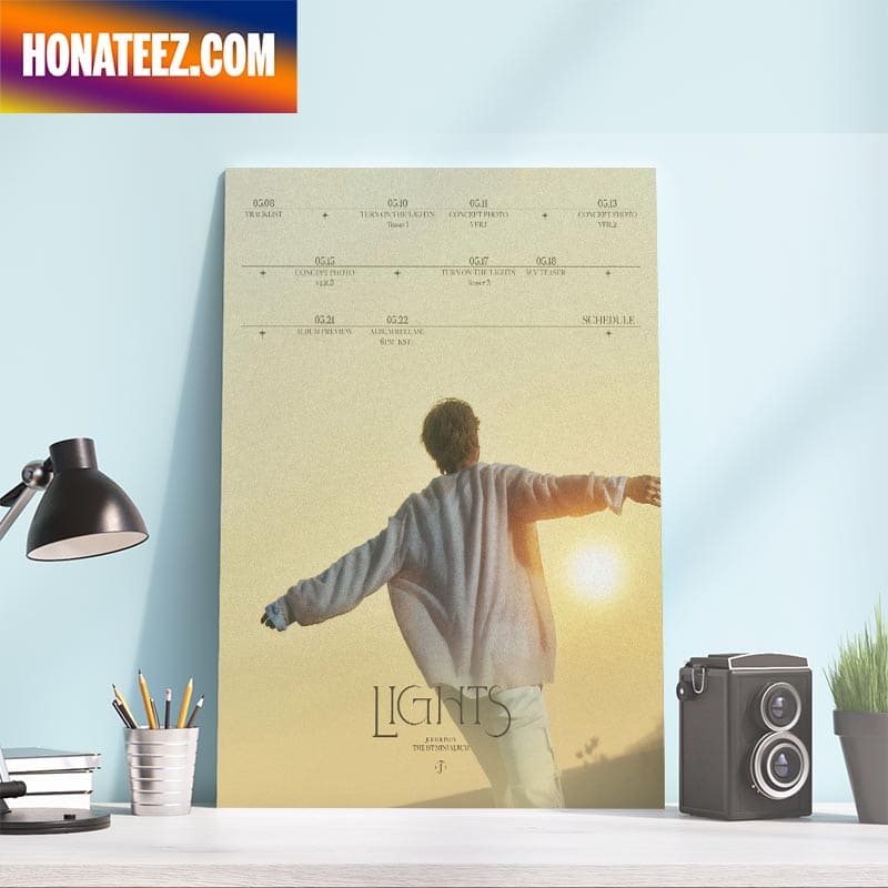 Joohoney Of Monsta X The 1st Mini Album Lights Wall Decor Poster Canvas