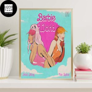 Nicki Minaj x Ice Spice Barbie World Home Decor Poster Canvas