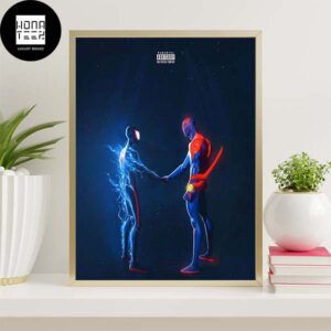 Spider Man Miles Morales X 2099 Handshakes Home Decor Canvas