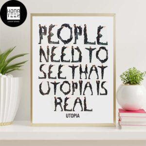 Travis Scott Utopia People Need To See That Real Alphabet Poster Canvas Home Decor