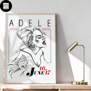 Adele Show Residency Las Vegas June 16-17 2023 Fan Gifts Home Decor Poster Canvas