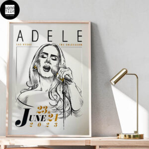 Adele Show The Colosseum Las Vegas June 23-24 2023 Fan Gifts Home Decor Poster Canvas