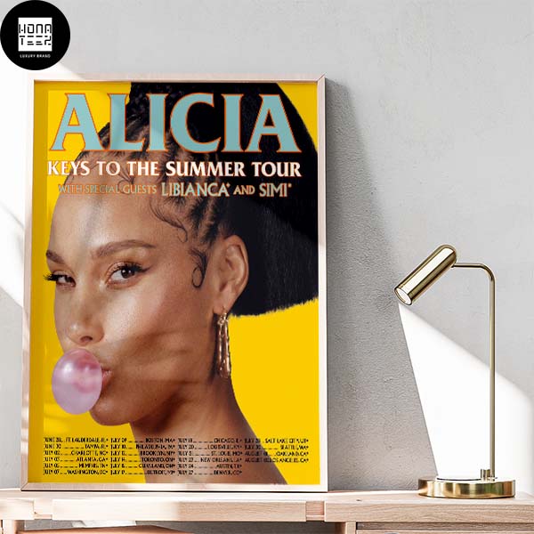 Alicia Keys To The Summer Tour Fan Gifts Home Decor Poster Canvas