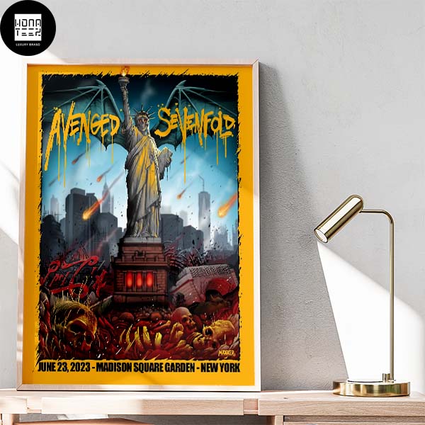 Avenged Sevenfold Madison Square Garden New York June 23 2023 Fan Gifts Home Decor Poster Canvas