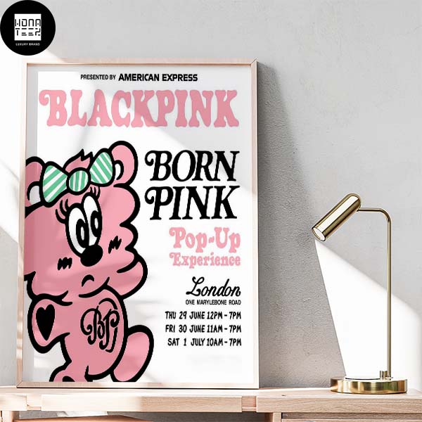BlackPink Born Pink Pop Up Experience London One Marylebone Road Home Decor Poster Canvas