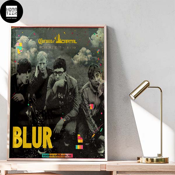 Blur Band Play At Corona Capital In This November 2023 Home Decor Poster Canvas