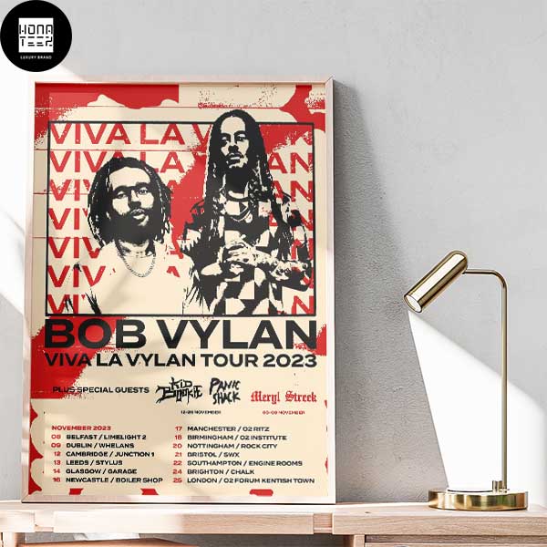 Bob Vylan Viva La Vylan Tour 2023 Home Decor Poster Canvas