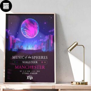 ColdPlay Xtra Music Of The Spheres World Tour 31 May And 01 June 2023 Etihad Stadium Manchester UK Home Decor Poster Canvas