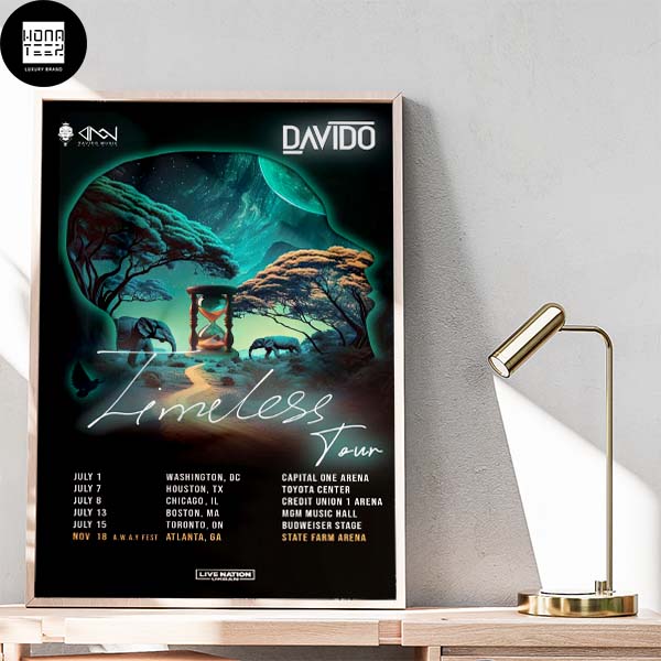 Davido Timeless Tour Hourglass In Universe Home Decor Poster Canvas
