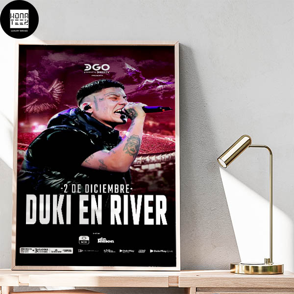 Duki En River Ya Supiste 2023 Fan Gifts Home Decor Poster Canvas