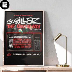 Gorillaz The Getaway Shows Home Decor Poster Canvas