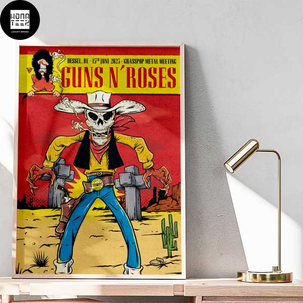 Guns N Roses Dessel Belgium 15th June 2023 Grasspop Metal Meeting Fan Gifts Home Decor Poster Canvas
