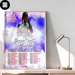 High School Reunion Tour Wiz Khalifa Snoop Dogg Live Nation Home Decor Poster Canvas