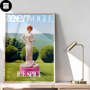 Ice Spice Ascending Teen Vogue With Mountains Home Decor Poster Canvas