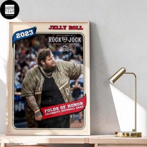 Jelly Roll The Folds of Honor Tennessee Rock N Jock Celebrity Softball Game at First Horizon Park Home Decor Poster Canvas