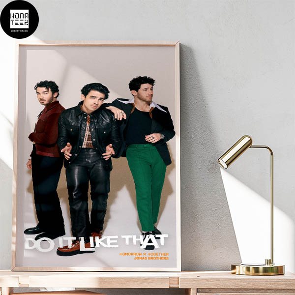 Jonas Brothers Do It Like That Feat Tomorrow X Together Fan Gifts Home Decor Poster Canvas