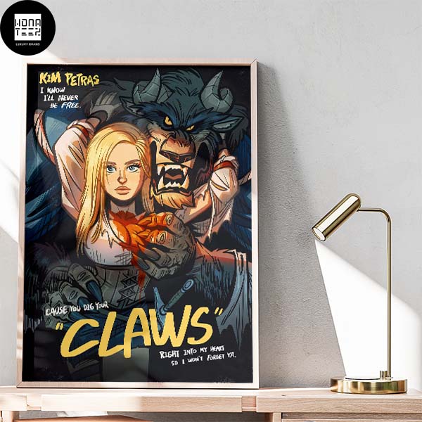 Kim Petras I Know I Will Never Be Free Cause You Dig Your Claws Fan Gifts Home Decor Poster Canvas
