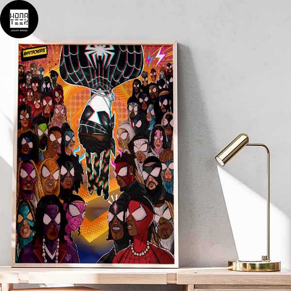 Metro Boomin with 47 Spiderman In Metroverse Home Decor Poster Canvas