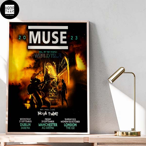 Muse Will Of The People World Tour 2023 With Nova Twins Fan Gifts Home Decor Poster Canvas