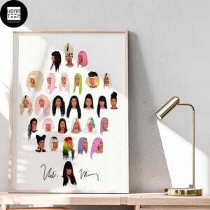 Nicki Minaj With Different Hairs In All Albums Home Decor Poster Canvas