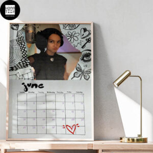 Olivia Rodrigo Is Coming Back June 30th Heart In Calender Home Decor Poster Canvas