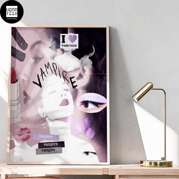 Olivia Rodrigo New Single Vampire Aesthetics Fan Gifts Home Decor Poster Canvas