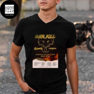 Over Kill Band Scorching The Earth US Tour On July 2023 Gift For Fans Classic T-Shirt