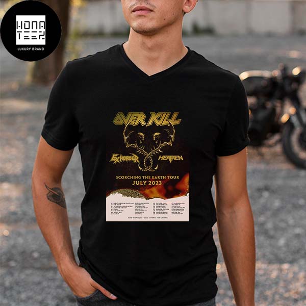 Over Kill Band Scorching The Earth US Tour On July 2023 Gift For Fans Classic T-Shirt