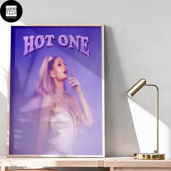 Paris Hilton Hot One Hottest Song Purple Fan Gifts Home Decor Poster Canvas