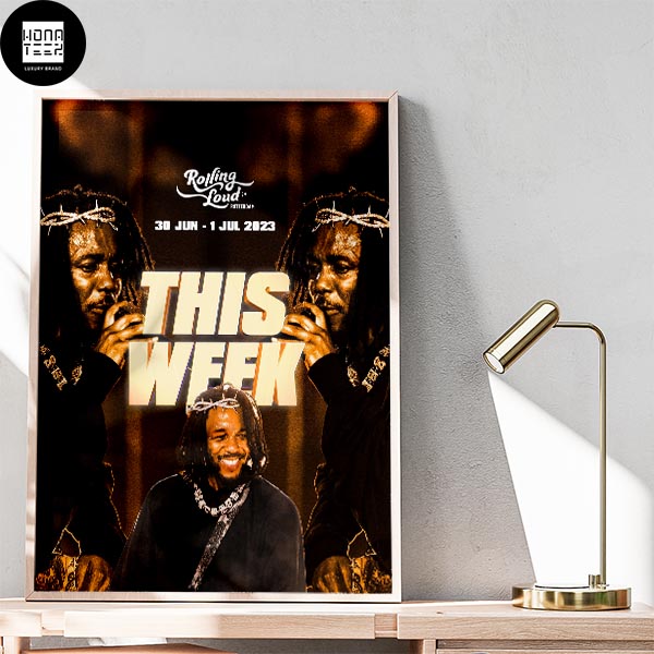 Rolling Loud Rotterdam This Week 30 June 01 July 2023 Fan Gifts Home Decor Poster Canvas