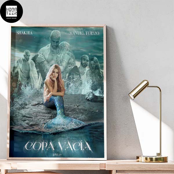 Shakira New Single Copa Vacia release Thursday June 29 Fan Gifts Home Decor Poster Canvas
