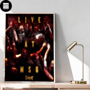 SlipKnot Live At MSG Zombie Red Fan Gifts Home Decor Poster Canvas