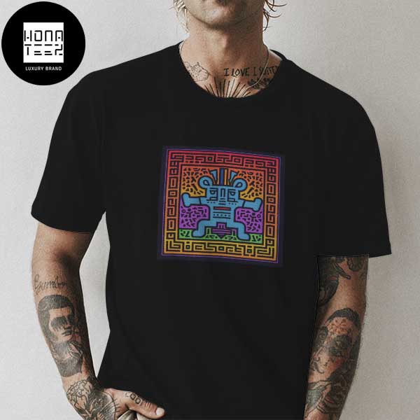 Techno Music With Keith Haring Art Style Design Classic T-Shirt