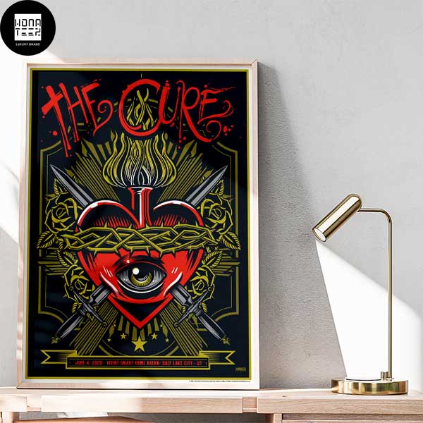 The Cure June 4th 2023 Vivint Smart Home Arena Salt Lake City UT Fan Gifts Home Decor Poster Canvas
