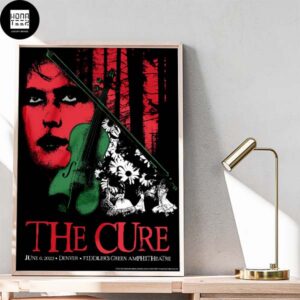 The Cure June 6th 2023 Denver Fiddler Green Amphitheatre Fan Gifts Home Decor Poster Canvas