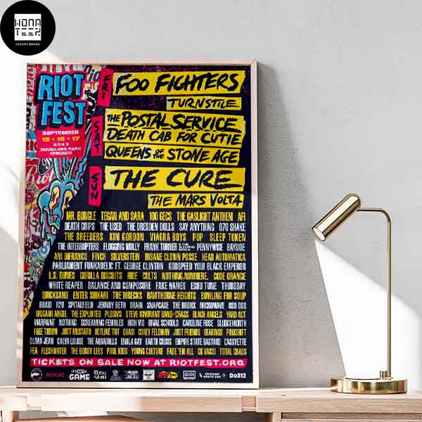 The Riot Fest September 15 16 17 2023 At Douglass Park In Chicago Gift For Fans Home Decor Poster Canvas